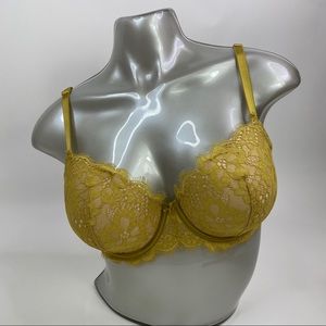Victoria’s Secret Gold Lace Dream Angels Demi Bra